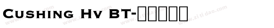Cushing Hv BT字体转换